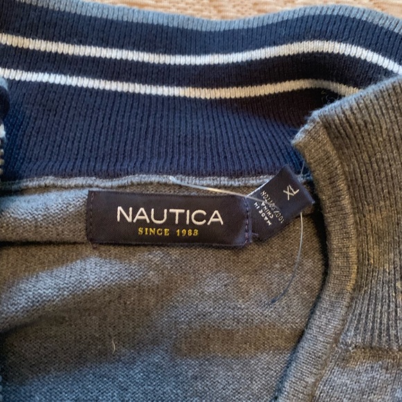 Men’s nautica pull over sweater NWT - Picture 2 of 2